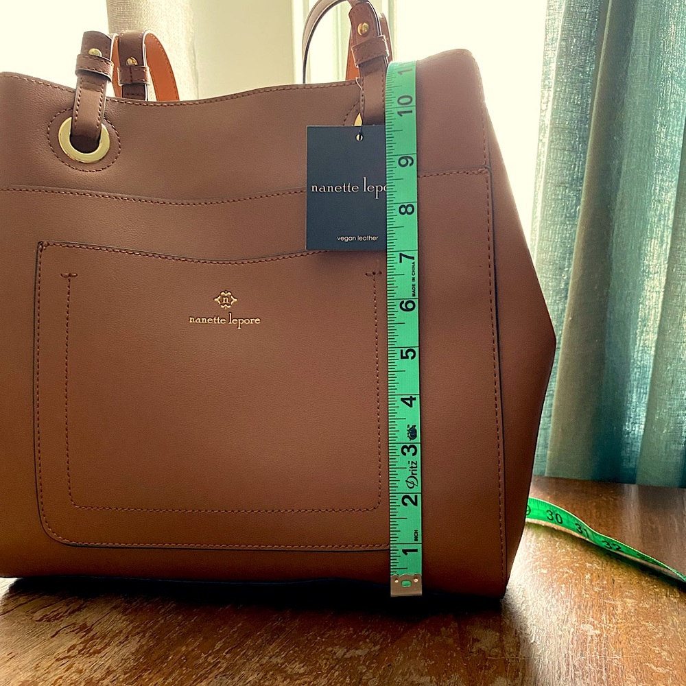 Nanette Lepore Vegan Leather Tote Handbag - Picture 10 of 11